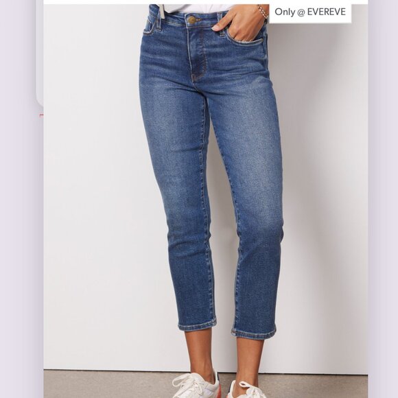 Evereve Ever Straight Jean in Composed Blue Size 27 - Picture 1 of 14